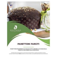 photo A' Ricchigia - Homemade Panettone Covered with Chocolate and Grain Hazelnuts - 750 gr 3
